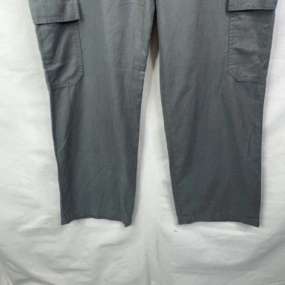 Express Cargo Pants 10R Olive Green‎ Wide Leg High Rise Utility Gorpcore